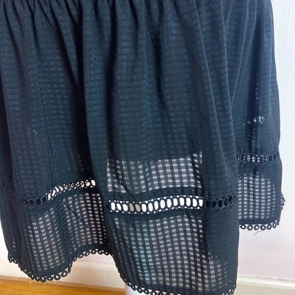 Adelyn Rae Black Eyelet Sundress